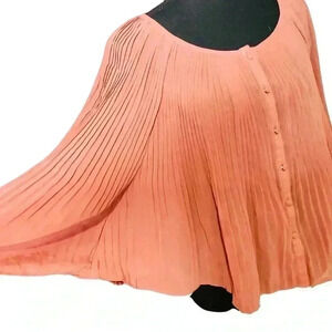💜3/25 Forever 21 Pleated Top with Dolman Sleeves, size Small
